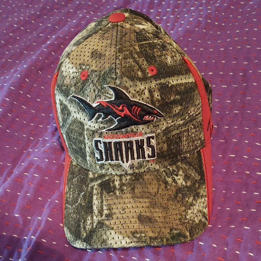 Jacksonville Shark  Camouflage Embroidered Hat - NWT - GO SHARKS!!